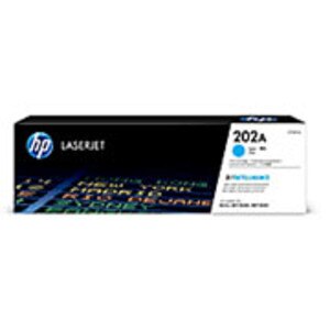 HP 202A Laser Jet Cyan Toner Cartridge, 1300 Page Yield - TON-CF501A