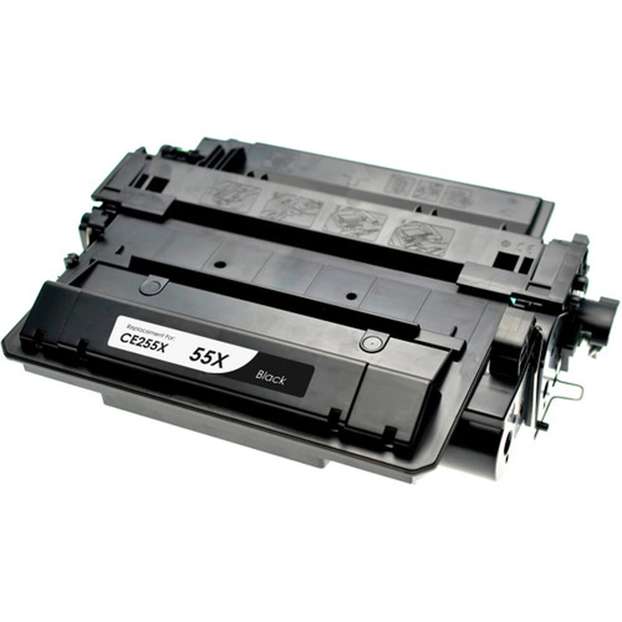 HP 55X Compatible Black Laserjet Toner Cartridge, Extended Yield, 15,000 Page Yield - TON-CE255XL-CPT
