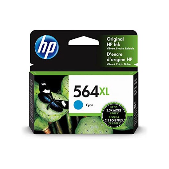 HP Compatible 564XL Cyan InkJet Cartridge Model CN323WN#564XL, Yield 750 Pages