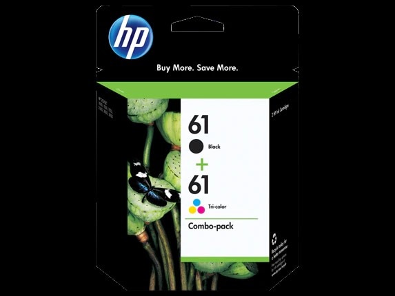 HP 61 Ink Combo Pack 1 Each - CH561W & CH562W)