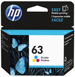 HP 63 Tri-Color Ink Cartridge, 165 Page Yield - IJ-F6U61AN