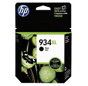 HP 934XL Black Ink Cartridge, 1,000 Page Yield