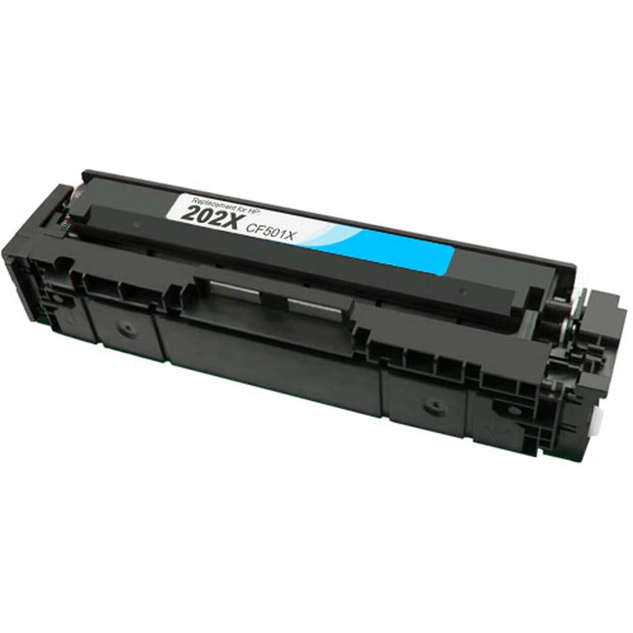 HP 202X Compatible Cyan Toner Cartridge, High Yield, 2,500 Page Yield - TON-CF501X-CPT