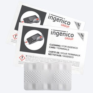 Ingenico Cleaning Cards with Waffletechnology, CR80, KWING-HSCB40 (40 Cards)