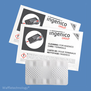 Ingenico Cleaning Cards with Waffletechnology, CR80, KWING-HSCB40 (40 Cards)