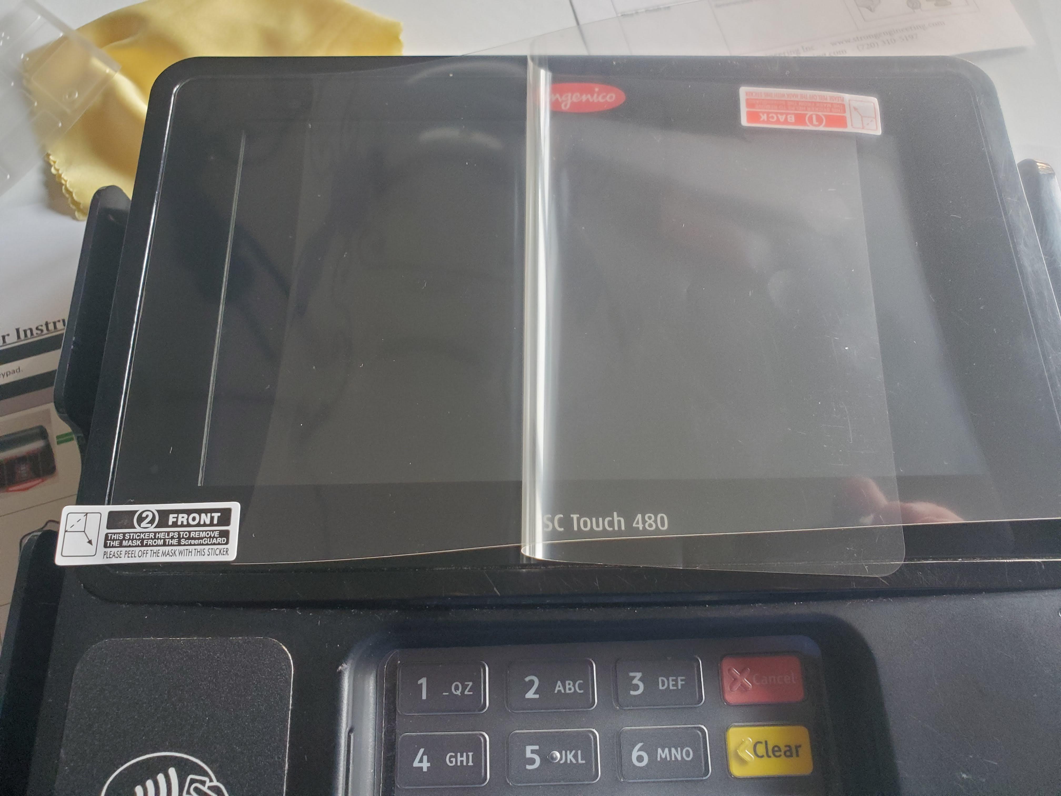 Ingenico Anti Espion pour Ingenico iSC Touch 480 Film de protection confidential 