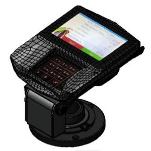 Low Contour Terminal Stand with Center Hole, Swivel for Ingenico Lane Series - AC-ENS-3674977