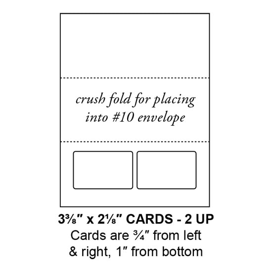 3.375" x 2.125" Integrated Membership Card Form Sheets, 2 Cards (1,000 Sheets)