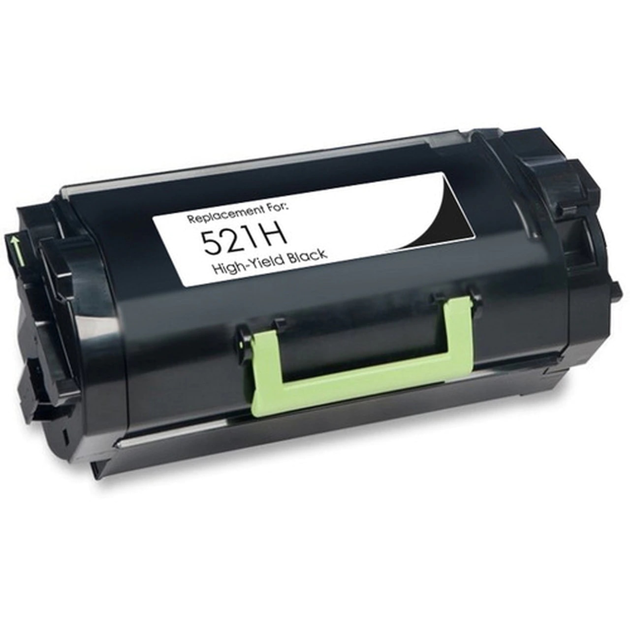 Lexmark 521H Compatible Black Toner Cartridge, High Yield, 25,000 Page Yield