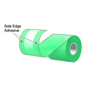 3.125" x 160' MAXStick Colors Green Side Edge Adhesive Liner-Free Thermal Labels (24 Rolls)