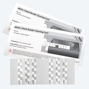 MICR / Check Reader Cleaning Cards with Waffletechnology, KW3-CRB15 (15 Cards) - KW3-CRB15