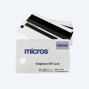 MICROS Magnetic ID Cards, 25/set