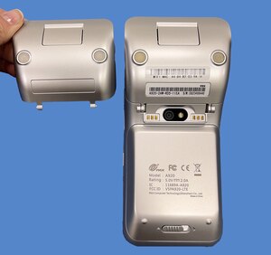PAX A920 Silver Assembly with Printer Cover, Roller, Latch & Inner Panel