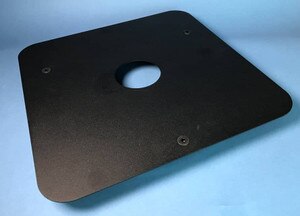 POS Terminal Swivel, 14" x 15" black platform with feet - AC-9904