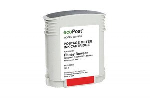 Red Postage Meter Ink Cartridge for Pitney Bowes 787-0 (Remanufactured) - PM-ECO7870