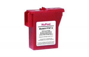 Red Postage Meter Ink Cartridge for Pitney Bowes 797-0/797-Q/797-M (Remanufactured) - PM-NPTK700