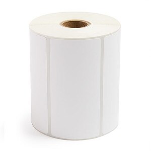 3.125 x 170' Blue MAXStick 21# Direct Thermal Sticky Paper (32  rolls/case) - Diamond Adhesive