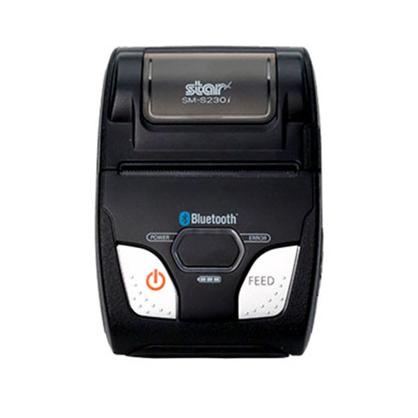 Star Micronics SM-S230I Mobile Thermal Printer, 2" Tear Bar, Black (Bluetooth/USB)