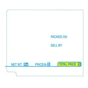TEC Scale Labels SL9000, 57 mm X 49.2 mm UPC, 600 labels/Roll (16 Rolls) - SL-TT272