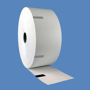 TIBA MP-30 Entry Pay & Display Thermal Paper Rolls, 2.34" x 750' Topcoated 5 mil, Sense Marks, Terms & Conditions (8 Rolls) - PR-TIBA-60MM-5.0TC