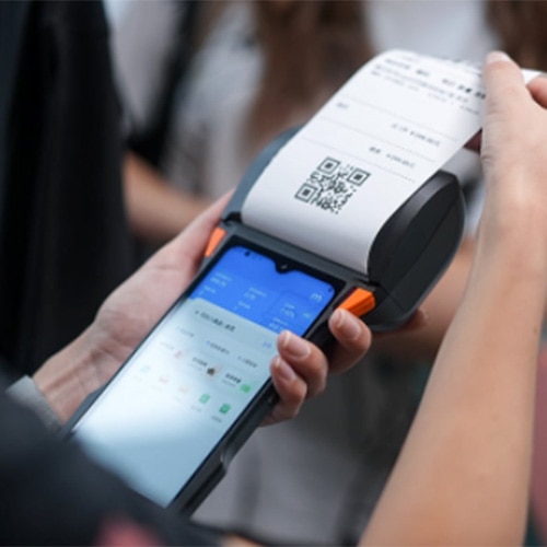 UberEats SUNMI V2 Plus 3 1/8" (80mm) Thermal Paper (50 Rolls)