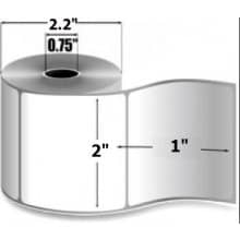 Zebra 2" x 1" 2000D IQ Color Direct Thermal Labels, 10020397 (36 Rolls)