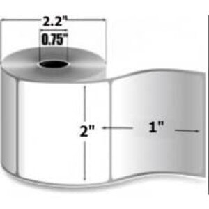 Zebra 2" x 1" 2000D IQ Color Direct Thermal Labels, 10020397 (36 Rolls) - ZEB-10020397