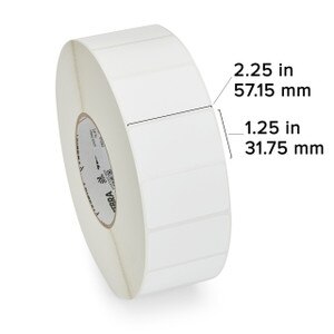 Zebra 2.25" x 1.25" Z-Select 4000D Direct Thermal Labels, 72276 (8 Rolls) - ZEB-72276