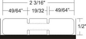 Zebra 2.2" x 0.5" 8000D Direct Thermal Jewelry Butterfly Labels with Flaps, 10010065 (6 Rolls) - ZEB-10010065