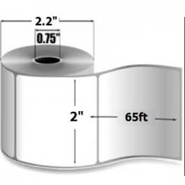 Zebra 2" x 65' 8000D Lab Direct Thermal Linerless Labels, LD-R2LS5W (36 Rolls)