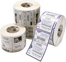 Zebra 4" x 8" 8000D Near-IR Labels, IR Adhesive, 10010061 (4 Rolls)