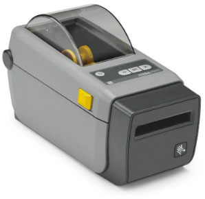 Zebra ZD410 Direct Thermal Desktop Printer - USB/BLE/Bluetooth 4.0/WiFi, Black/Gray