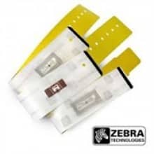 Zebra RFID Yellow 1" x 10" UHF RFID Wristbands (4 Rolls)