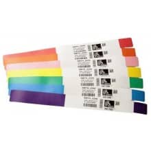 Zebra Z-Band Direct White 0.75" x 11" Wristbands (6 Rolls)