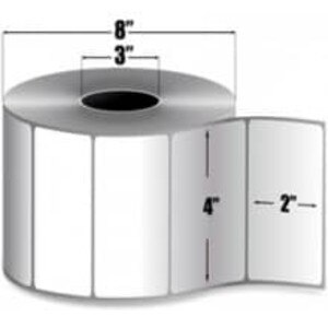 Zebra 4" x 2" Z-Perform 1000D Direct Thermal Labels, 10003051 (4 Rolls) - ZEB-10003051