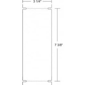 Zebra 3.25" x 7.38Z-Perform 1000T 7.5 mil Thermal Transfer Tag, 67850 (4 Rolls) - ZEB-67850