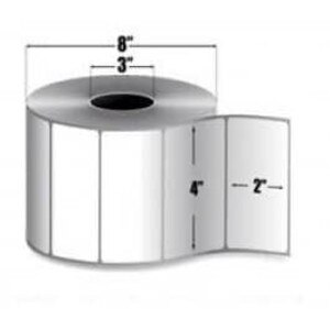 Zebra 4" x 2" Z-Perform 1500T Thermal Transfer Labels, 10018351 (4 Rolls) - ZEB-10018351