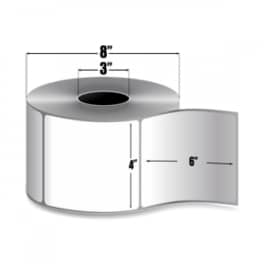 Zebra 4" x 6" Z-Perform 1500T Thermal Transfer Labels, 10018340 (4 Rolls)