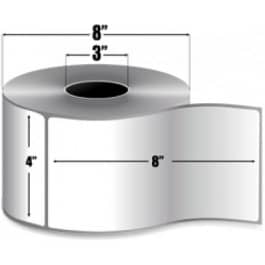 Zebra 4" x 8" Z-Perform 1500T Thermal Transfer Fanfold Labels, 10021228 (4 Stacks)