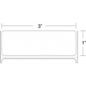 Zebra 3" x 1" Z-Perform 2000D Direct Thermal Labels, 10015782 (6 Rolls) - ZEB-10015782