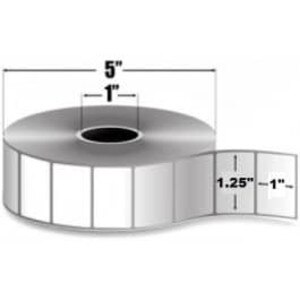 Zebra 1.25" x 1" Z-Perform 2000D Direct Thermal Labels, 10015784 (6 Rolls) - ZEB-10015784