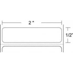 Zebra 2" x 0.5" Z-Perform 2000T Thermal Transfer Labels, 10022942 (4 Rolls) - ZEB-10022942