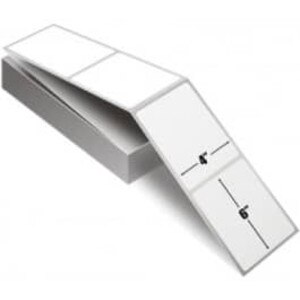 Zebra 4" x 6" Z-Perform 2000T Thermal Transfer Fanfold Labels, 10000299 (2 Stacks) - ZEB-10000299