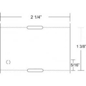 Zebra 2.25" x 1.37" Z-Select 4000D 7.5 mil, Direct Thermal Tags, 10010054 (6 Rolls) - ZEB-10010054