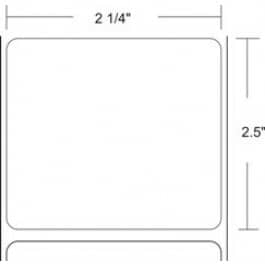 Zebra 2.25" x 2.5" Z-Select 4000D Direct Thermal Labels, 72277 (8 Rolls)