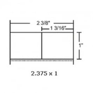 Zebra 2.375" x 1" Z-Select 4000D Removeable Direct Thermal Labels, 10010052 (6 Rolls) - ZEB-10010052