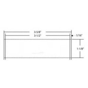 Zebra 3.5" x 1.125" Z-Select 4000D Direct Thermal Labels, 10013639 (6 Rolls) - ZEB-10013639