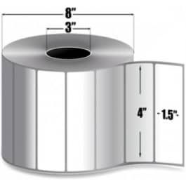 Zebra 4" x 1.5" Z-Select 4000D Direct Thermal Labels, 10015348 (4 Rolls)