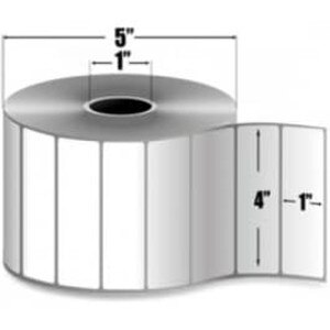 Zebra 4" x 1" Z-Select 4000D Direct Thermal Labels, 10010045 (6 Rolls) - ZEB-10010045