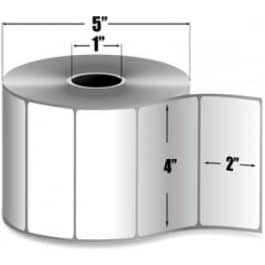 Zebra 4" x 2" Z-Select 4000D Direct Thermal Labels, 10010047 (6 Rolls)